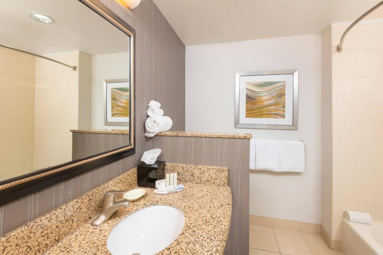 Chambre Lit King-Size pour Personnes à Mobilité Réduite et Adaptée aux Personnes Malentendantes avec Canapé-Lit et Baignoire Adaptée